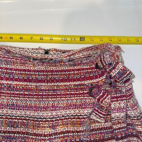 Halogen Multicolor Tweed Wrap Mini Skirt | Size 12 | Nordstrom - Picture 8 of 10